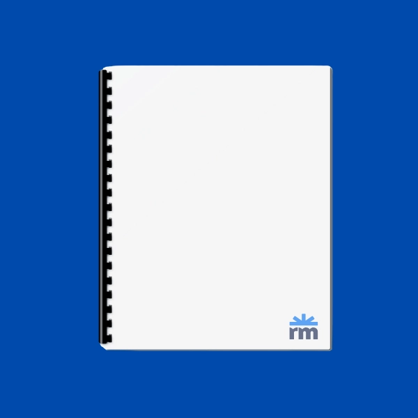 comb-binding hero visual